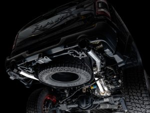 Ram 1500 TRX Performance Exhaust - AWE Tuning - Cat Back, Dual 3” T304L, Resonated H-pipe, 180 Technology® - Diamond Black - 2021
